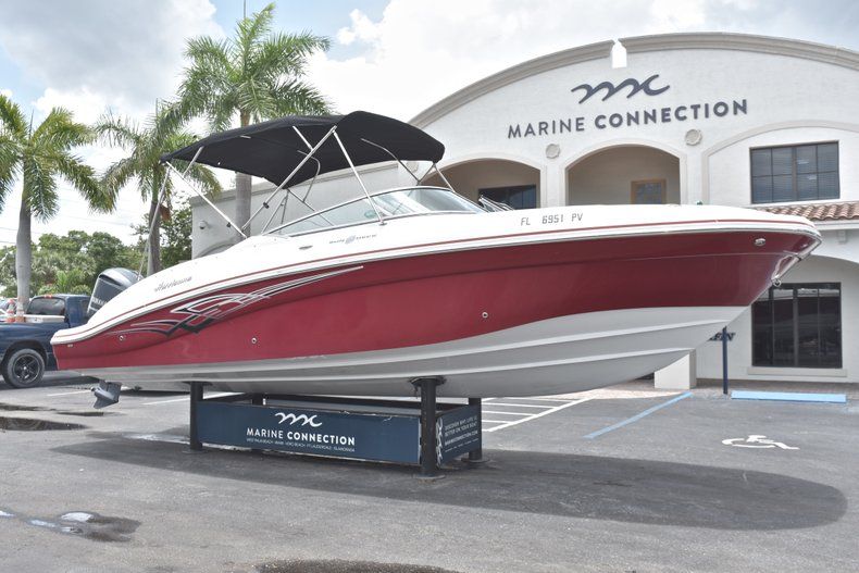 Thumbnail 1 for Used 2015 Hurricane SunDeck SD 2690 OB boat for sale in West Palm Beach, FL