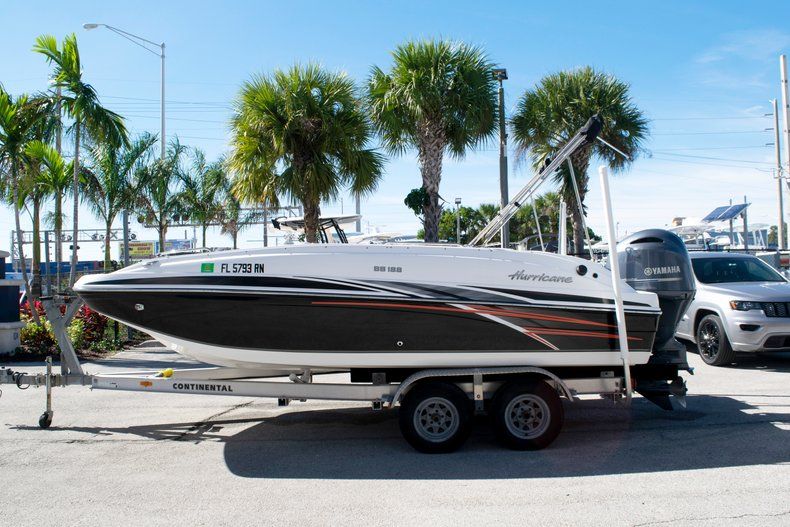 Thumbnail 2 for Used 2017 Hurricane SunDeck Sport SS 188 OB boat for sale in Fort Lauderdale, FL