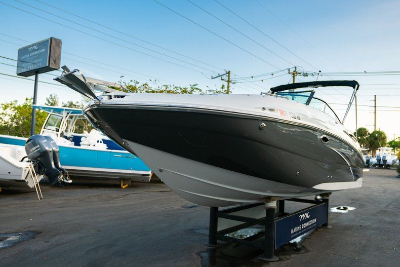 Thumbnail 3 for Used 2019 Hurricane SunDeck SD 2410 OB boat for sale in West Palm Beach, FL