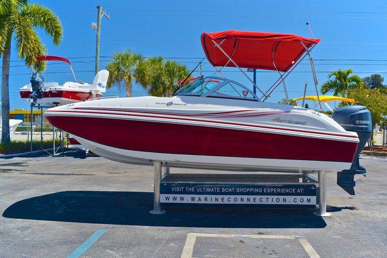 Thumbnail 4 for Used 2012 Hurricane SunDeck SD 187 OB boat for sale in West Palm Beach, FL