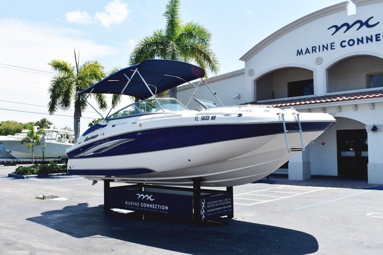 Thumbnail 1 for Used 2008 Hurricane SunDeck 220 OB boat for sale in West Palm Beach, FL