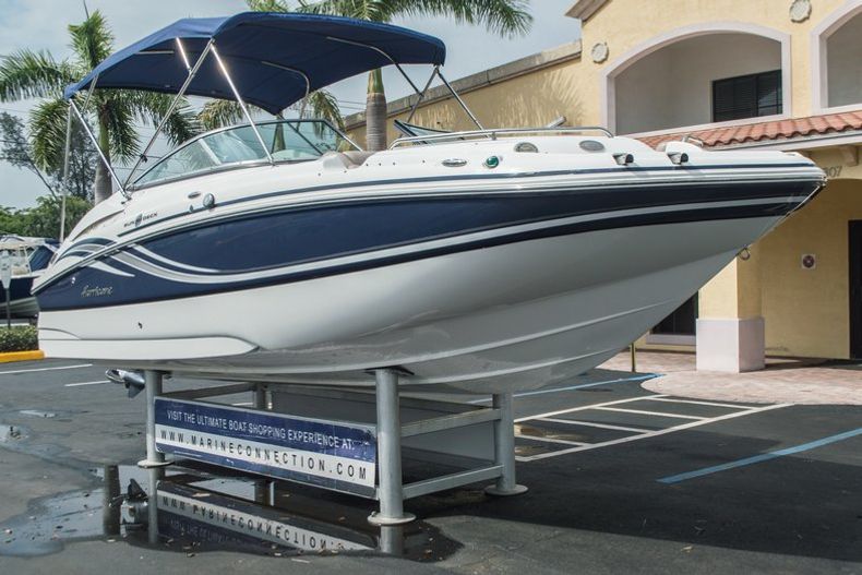 Thumbnail 1 for Used 2013 Hurricane SunDeck SD 2200 OB boat for sale in Vero Beach, FL