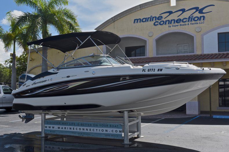 Thumbnail 1 for Used 2008 Hurricane SunDeck SD 2200 OB boat for sale in West Palm Beach, FL