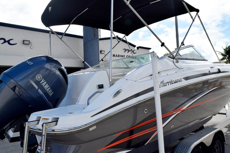 Thumbnail 8 for Used 2017 Hurricane SunDeck SD 2200 OB boat for sale in Fort Lauderdale, FL
