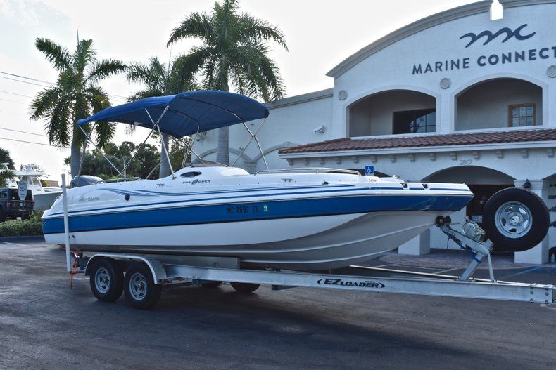 Thumbnail 1 for Used 2014 Hurricane SunDeck Sport SS 232 OB boat for sale in West Palm Beach, FL