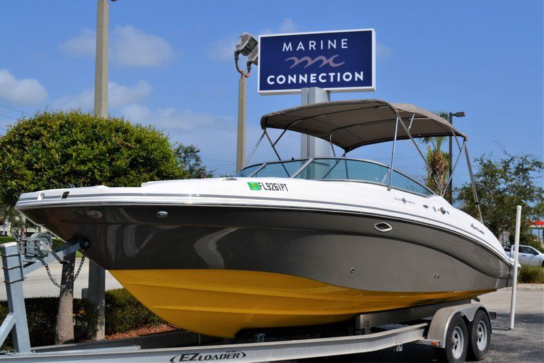 Thumbnail 1 for Used 2014 Hurricane SunDeck SD 2690 OB boat for sale in Vero Beach, FL